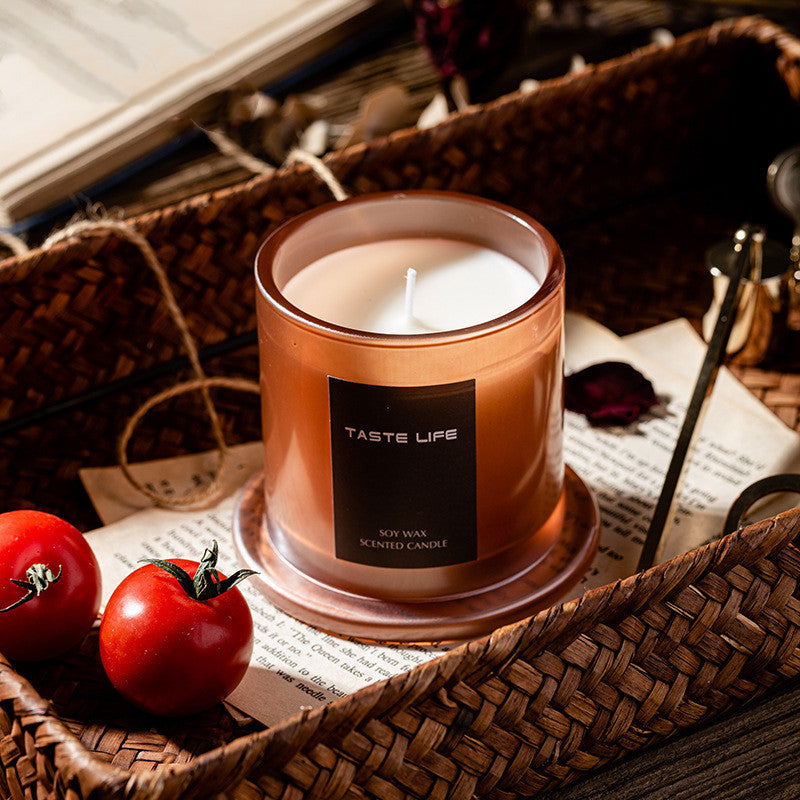 Jar Glass Candle Golden Bell
