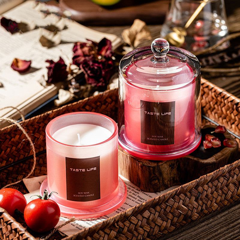 Jar Glass Candle Golden Bell