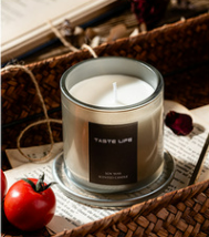 Jar Glass Candle Golden Bell