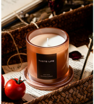 Jar Glass Candle Golden Bell