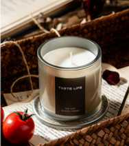 Jar Glass Candle Golden Bell