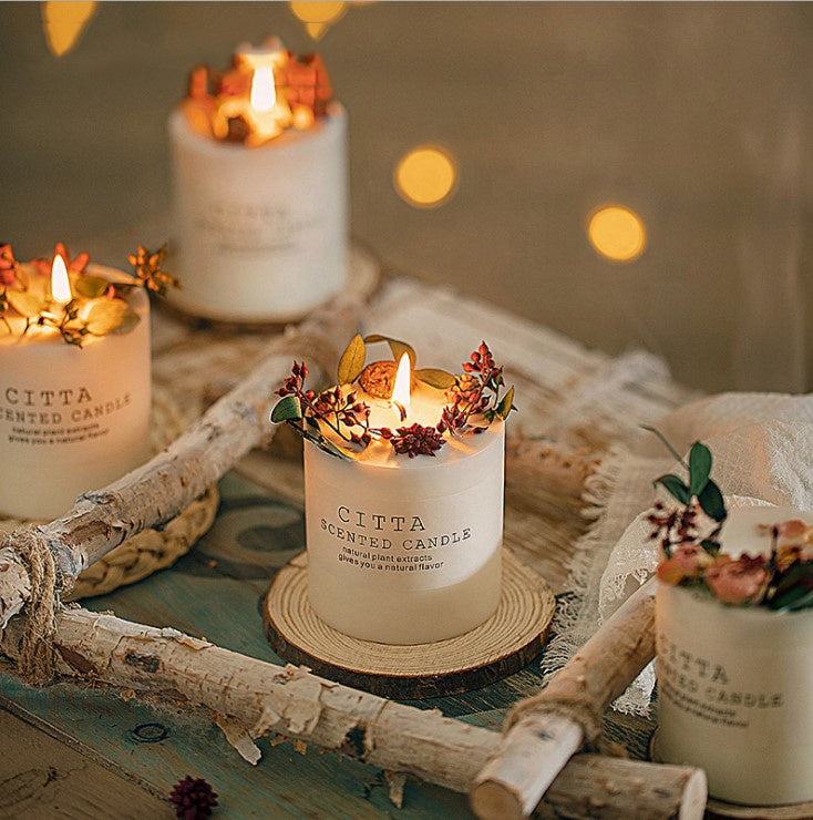 Classic Lights Scented Candles Rose Soap Flower