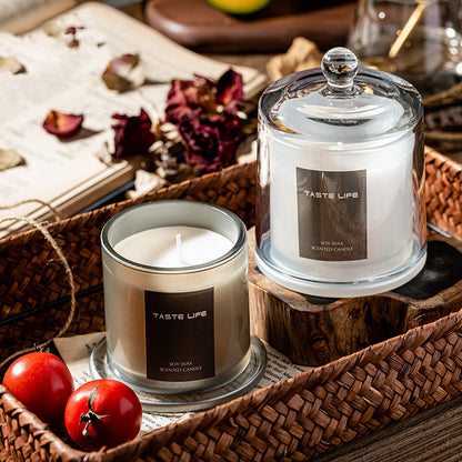 Jar Glass Candle Golden Bell
